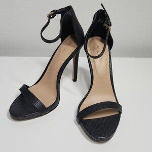 Aldo Black Stiletto Heel Sandals Women's Size 6